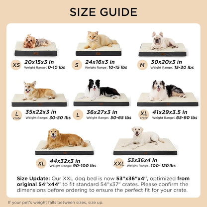 Bedsure Medium Dog Bed - Comfortable Flat Puppy Bed with Removable Washable Cover, Orthopedic Egg Crate Foam Mat for Pets up to 30 lbs