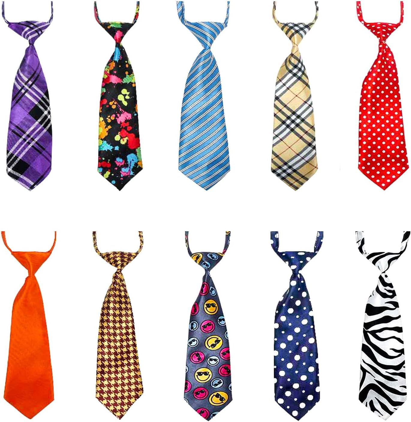 Adjustable Neck Ties for Large Dogs - Pet Bow Ties and Neckties for Grooming Accessories, Suitable for Holidays, Birthdays, Weddings, and Cosplay