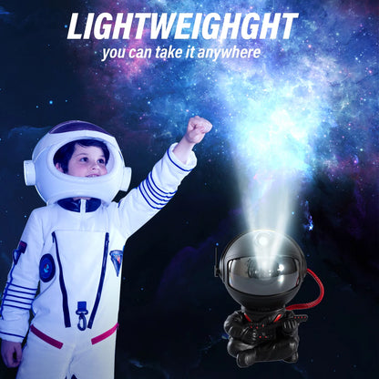 Astronaut Galaxy Projector with 8 Nebula Effects and Smart Remote Control, 360° Rotating Night Light – Ideal Gift for Valentine's Day and Birthdays for Family and Friends
