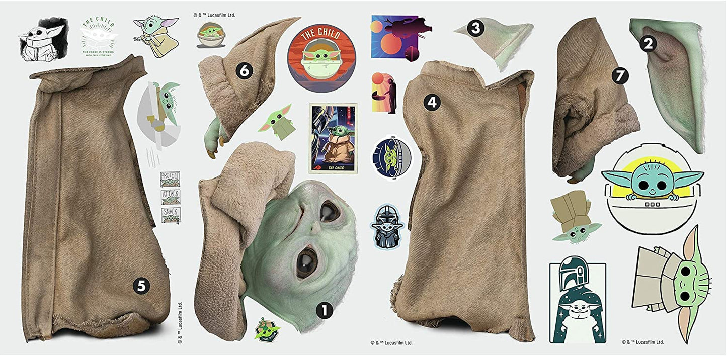 Star Wars: the Mandalorian Grogu Peel and Stick Wall Decals by , RMK4477SCS