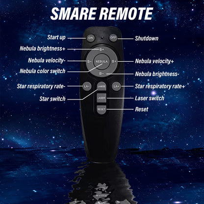 Astronaut Galaxy Projector with 8 Nebula Effects and Smart Remote Control, 360° Rotating Night Light – Ideal Gift for Valentine's Day and Birthdays for Family and Friends